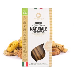 confezione di grissini al naturale amoreterra da 150 gr